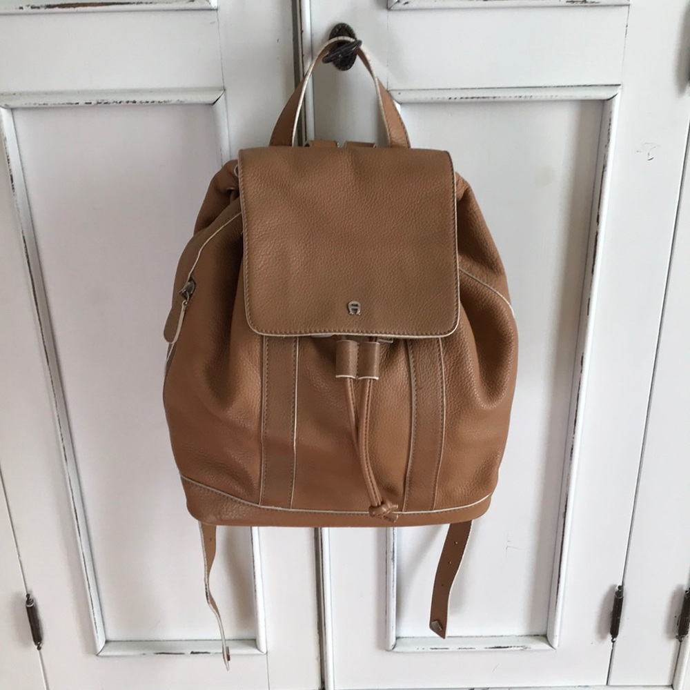 Erienne Aigner leather backpack